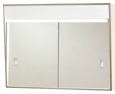 ZENITH Zenith Home Corp 701L Lighted Sliding Door Medicine Cabinet