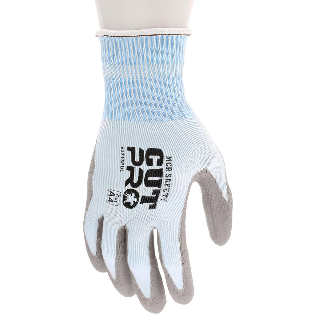 MCR SAFETY Mcr Safety 92713PUM Cut Resistant Gloves Ansi A4 Size M