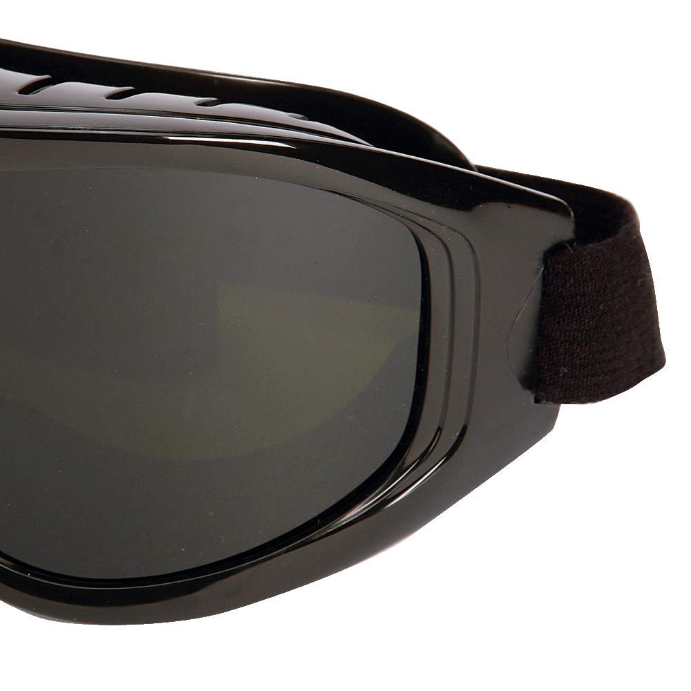 SELLSTROM Sellstrom S80210 Flexible Impact Resistant Odyssey II Protective Safety Goggle High Temperature Black Frame Shade 5 IR/UV Lens