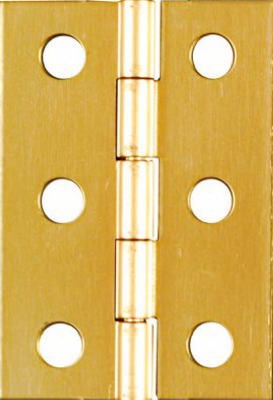 NATIONAL HARDWARE National Mfg N211-375 Solid Brass Hinge 2x1.375 in Bright Brass 2pk