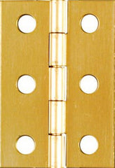 NATIONAL HARDWARE National Mfg N211-375 Solid Brass Hinge 2x1.375 in Bright Brass 2pk