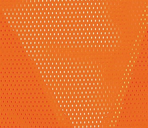 MCR SAFETY MCR Safety WCCL3OX2 Class 3 Polyester Mesh Safety Vest with 3M Scotchlite 3-Inch Yellow/Silver Reflective Stripe, Fluorescent Orange, 2X-Large