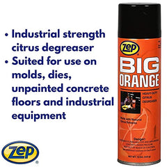 Zep 11401 Big Orange Industrial Citrus Degreaser Aerosol - 15 Ounce (Case Of 12)