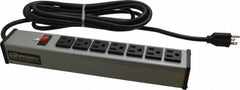 WIREMOLD Wiremold UL204BD Power Outlet Strip 7 Outlets 15A 120V