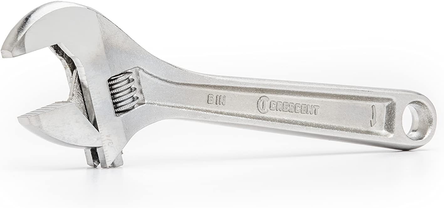 CRESCENT Crescent AC26BK Adjustable Chrome Wrench 6 Inches 15/16 Opening
