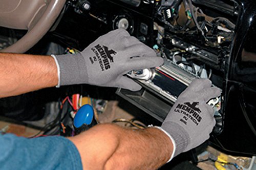 MCR SAFETY MCR Safety 9696S UltraTech Nylon Shell Gloves with Straight Thumb Small Gray