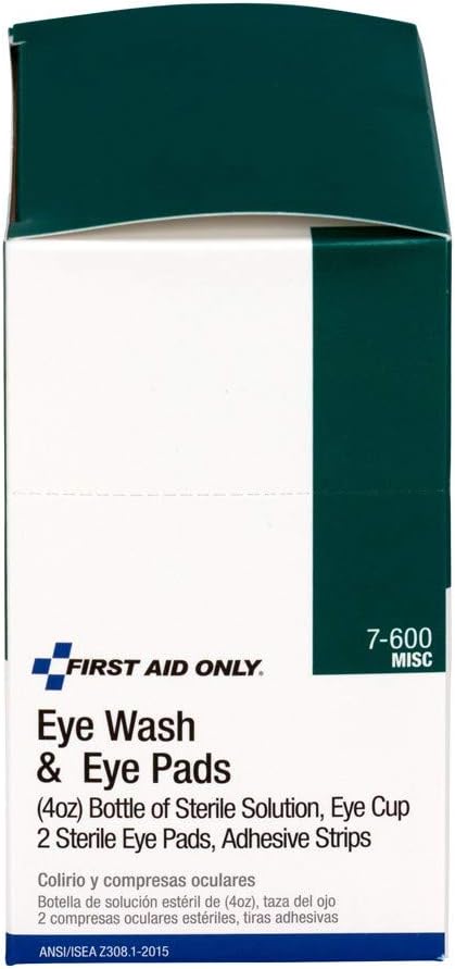 FIRST AID First Aid Only 7-600 Eye Flush Kit 4 Oz Eye Wash Included Components