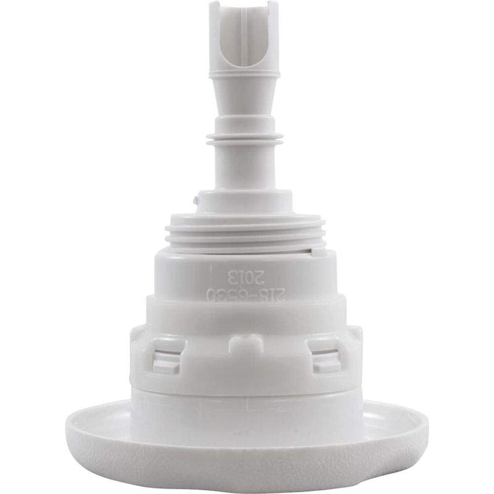WATERWAY PLASTICS Waterway Plastics 229-8030 Jet Internal WW Poly Storm Gun 3-3/8 Inch Face Diameter Massage Textured Scallop White Thread-in