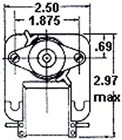 SUPCO Supco SM552 Range Hood Vent Fan Motor 120 Volts 3000 RPM