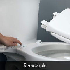Bemis 1200E4 000 Affinity Toilet Seat with STA-TITE, Easy Clean, Whisper Close, Elongated