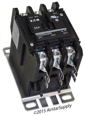 EATON Eaton C25DNJ350B Definite Purpose Contactor 50A 240VAC 3 Pole