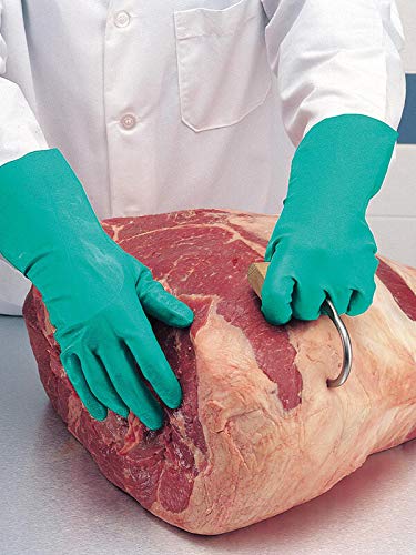 SHOWA SHOWA 747-10 Unlined Nitrile Chemical Resistant Glove with Bisque Grip X-Large (Pack of 12 Pair)