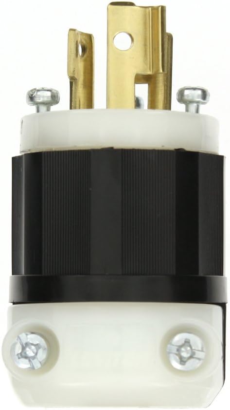 LEVITON Leviton 4570-C Locking Plug 15 Amp 250 Volt NEMA L6-15P 2P 3W Industrial Grade Grounding