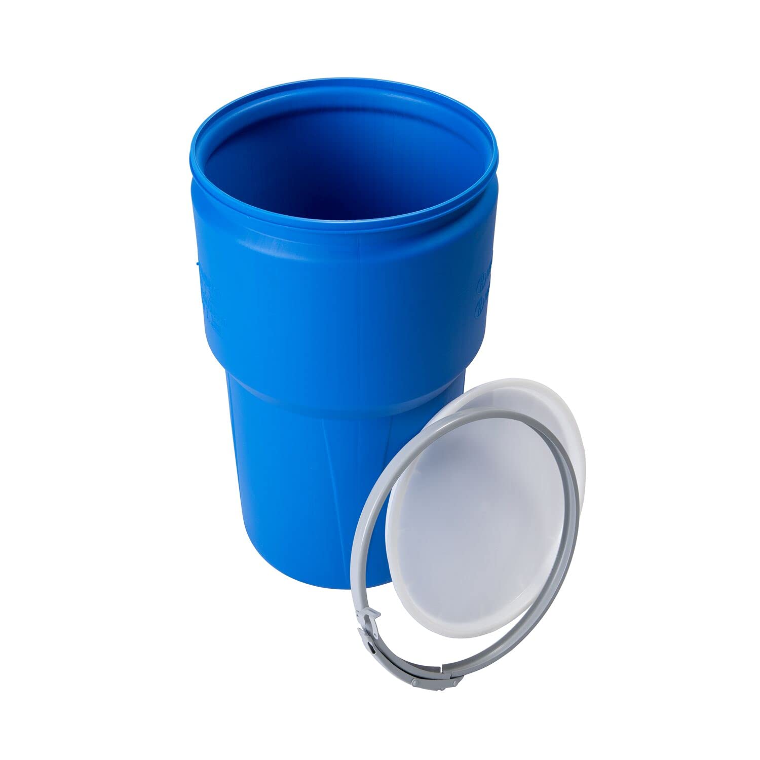EAGLE GASKET AND PACKING Eagle 1610MB 14 Gallon High Density Polyethylene Lab Pack Barrel Drum with Lever-Lock Lid Blue