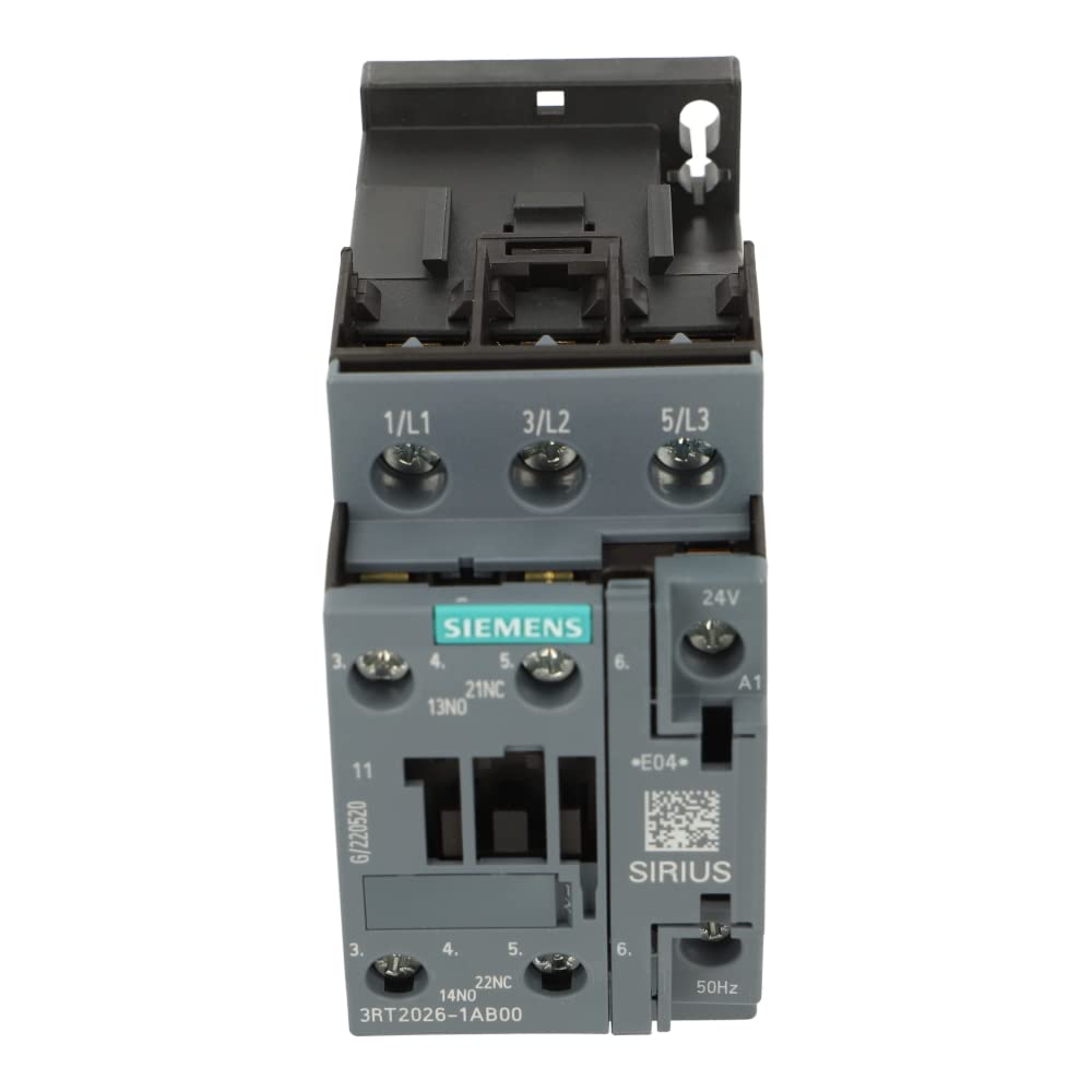 SIEMENS Siemens 3RT2026-1AB00 Contactor 24V 50Hz 11kW 1NO 1NC
