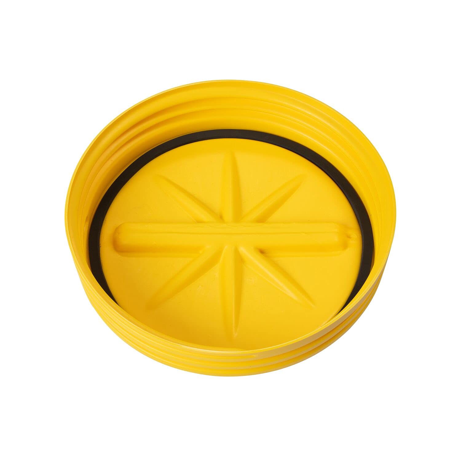 EAGLE GASKET AND PACKING Eagle 1600SL 30 Gallon High Density Polyethylene Lab Pack Barrel Drum Screw-On Lid Yellow
