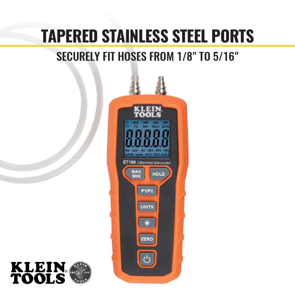 KLEIN TOOLS Klein Tools ET180 Digital Differential Manometer