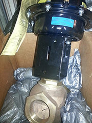 Johnson Controls VG7842ST+823E01 Globe Valve with Actuator, Three-Way Mixing, NPT End Connections with Positioner