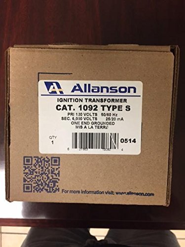 ALLANSON Allanson 1092-S Gas Burner Ignition Transformer 120 V Input 6000 V Output