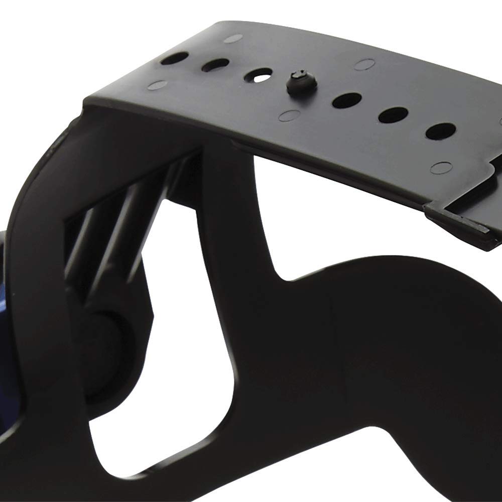 SELLSTROM Sellstrom S39100 Single Crown Safety Face Shield with Ratchet Headgear Plastic Blue