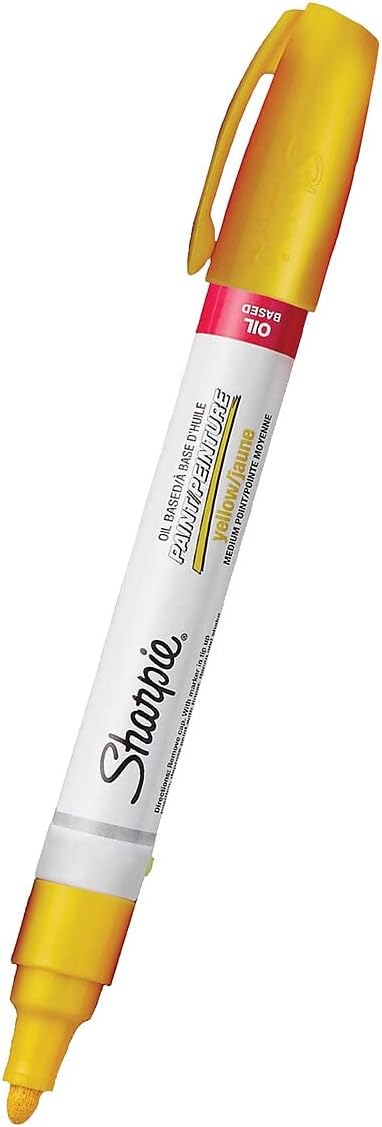 SHARPIE Sharpie 2107619 Oil-Based Paint Markers Medium Tip 12-Pack Yellow