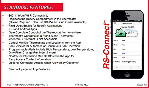 ROBERTSHAW Robertshaw RS456-WIFI Instant Upgrade Wi-Fi Module for All RS4000, RS5000 and RS6000 Series