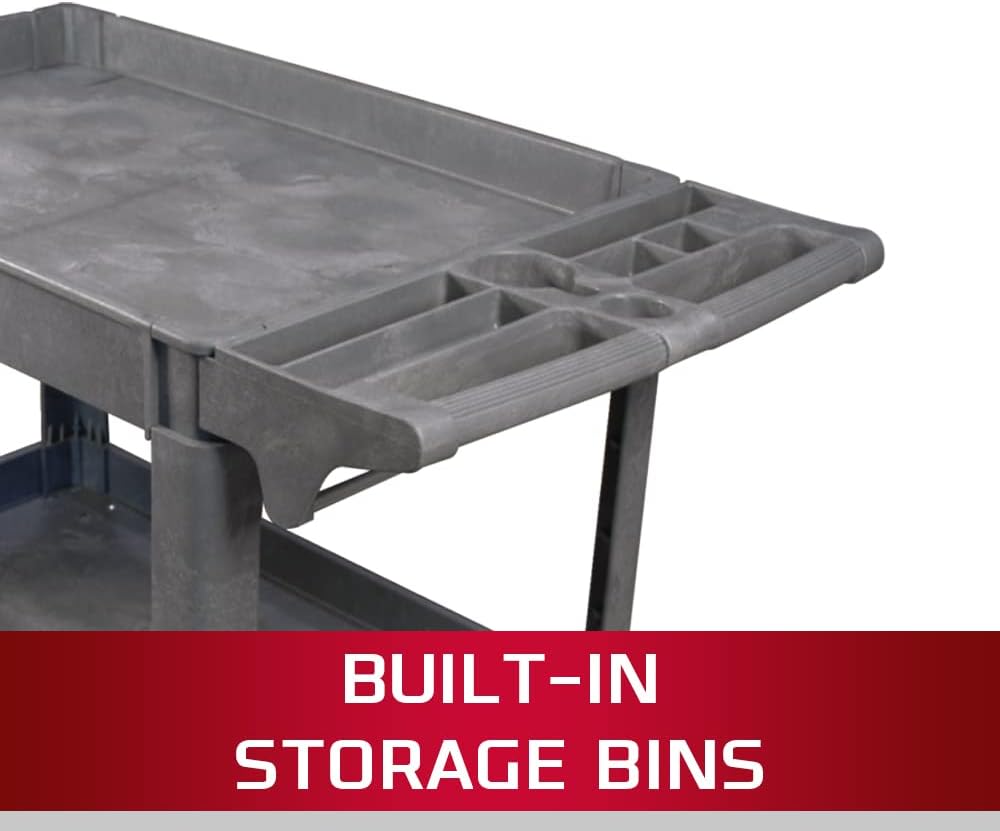 JET Jet 140019 PUC-3725 Resin Utility Cart 550 lbs 46 in x 25-1/2 in x 33-1/2 in