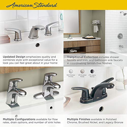 AMERICAN STANDARD American Standard 7075200.002 Colony Pro Two Handle Centerset Bathroom Sink Faucet Polished Chrome