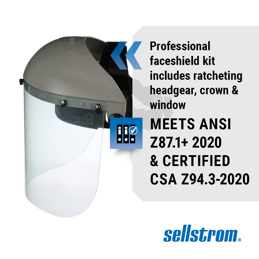 SELLSTROM Sellstrom S30120 Advantage Face Shield Lightweight Mask