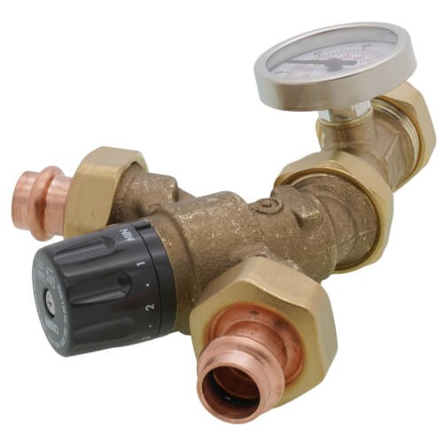 CALEFFI Caleffi 520416A AngleMix 3-Way Mixing Valve 1/2 press union