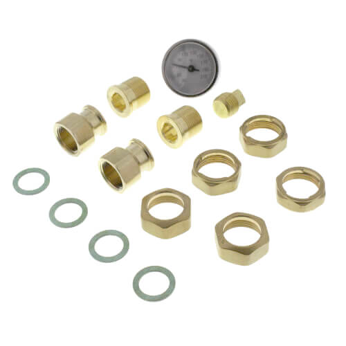 CALEFFI Caleffi 520510AX 3/4 MNPT Outlet Tankmixer Water Heater Mixing Valve w/ Gauge