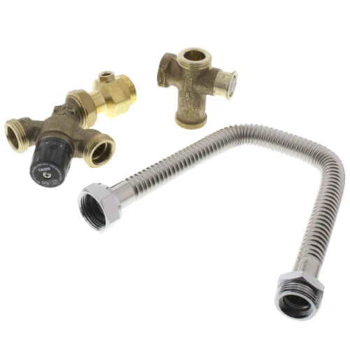CALEFFI Caleffi 520510AX 3/4 MNPT Outlet Tankmixer Water Heater Mixing Valve w/ Gauge