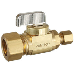 DAHL Dahl Valve 521-33-30 Supply Stop Mini-Ball Valve 5/8 OD Comp x 1/4 OD Comp