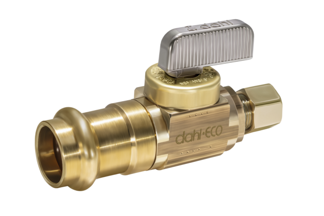 DAHL Dahl Valve 521-FP3-30 Mini-Ball Valve Supply Stop 1/2 Female Press x 1/4 OD Comp (Pack of 24)