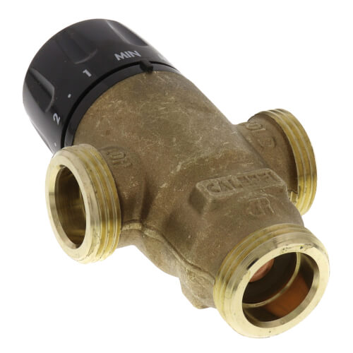 CALEFFI Caleffi 521409A 3-Way Thermostatic Mixing Valve 1/2 Inch Sweat