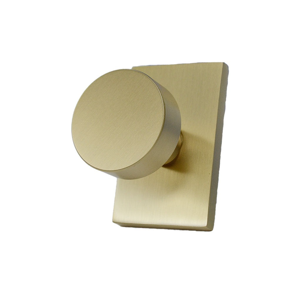 EMTEK Emtek 5052ROUUS4 Round Knob Dummy Pair Satin Brass