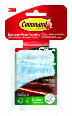 3M 3M Company 17301CLRAW-ES Outdoor Rope Light Clips