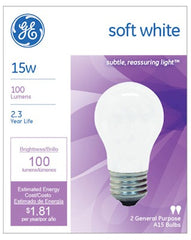GE G E Lighting 97491 A15 Soft White Bulb 15W 2 Pack