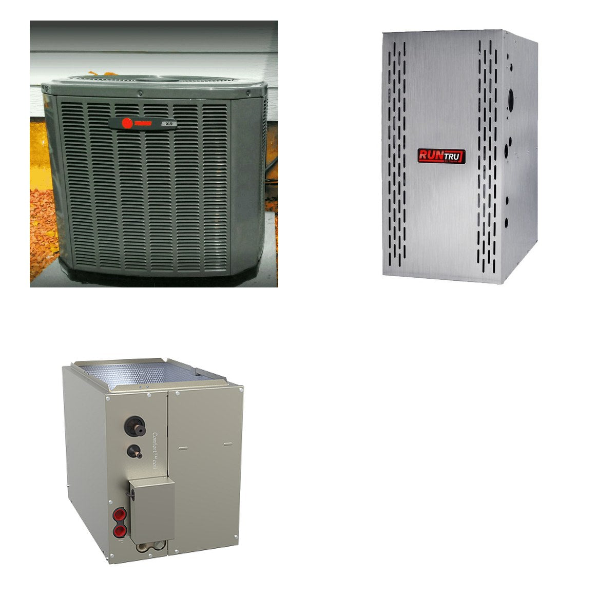 TRANE TRANE 36000 BTU R-454B 15.2 SEER2 Central Heat Pump + Furnace + Coil