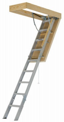 LOUISVILLE LADDER Louisville Ladder AEE2510 Aluminum Attic Ladder 375 Lb