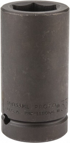 PROTO Proto J10033ML Impact Socket 1 in Drive 33mm 6-point