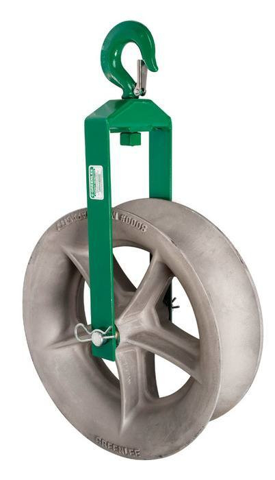 GREENLEE Greenlee 8018 Hook Sheave 18 Inch 8000 lb Capacity