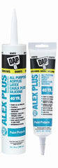 DAP Dap 18071 Alex Plus All-Purpose Acrylic Latex Caulk Plus Silicone 10.1 fl oz Pack of 12