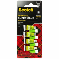 3M 3M MMMAD119 Scotch Super Glue Gel 0.05 gram 4 pack AD119