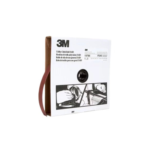3M 3M 7000118524 Utility Cloth Roll 314D 1-1/2 in x 50 yd P280 J-weight (5 per case)