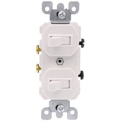 Leviton 5334-W Combo/2SP SW 20 Amp 120/277 Volt Duplex Style Combination Switch