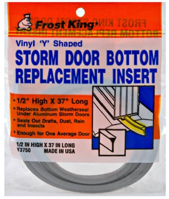 FROST KING Thermwell Y3750 Storm Door Bottom Sweep 37 in Gray