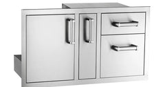 FIRE MAGIC GRILLS Fire Magic Grills 53816SC Premium Flush Access Door with Platter Storage and Double Drawer 36-Inch 53816SC