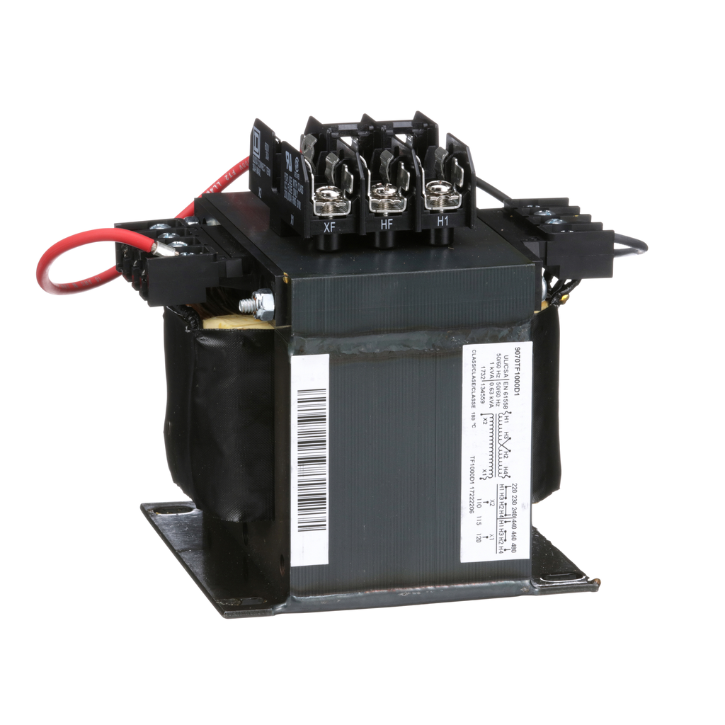 SCHNEIDER ELECTRIC Square D 9070TF1000D1 Control Transformer 240/480V to 120V 1kVA