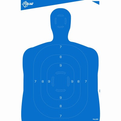 ALLEN COMPANY Allen Company 15331 Silhouette Paper Target 23x35 Blue 4 Pack